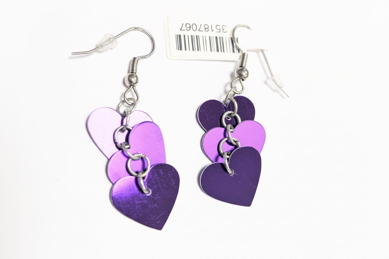 Trio dangle earrings