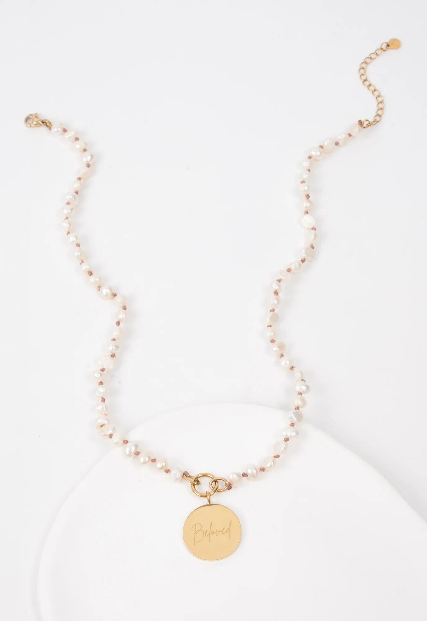 Hope Pendant on Seeds of Hope Chain in Ivory