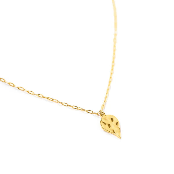 Resilience leaf necklace