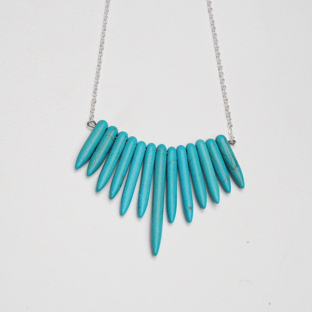 Turquoise Fan Necklace