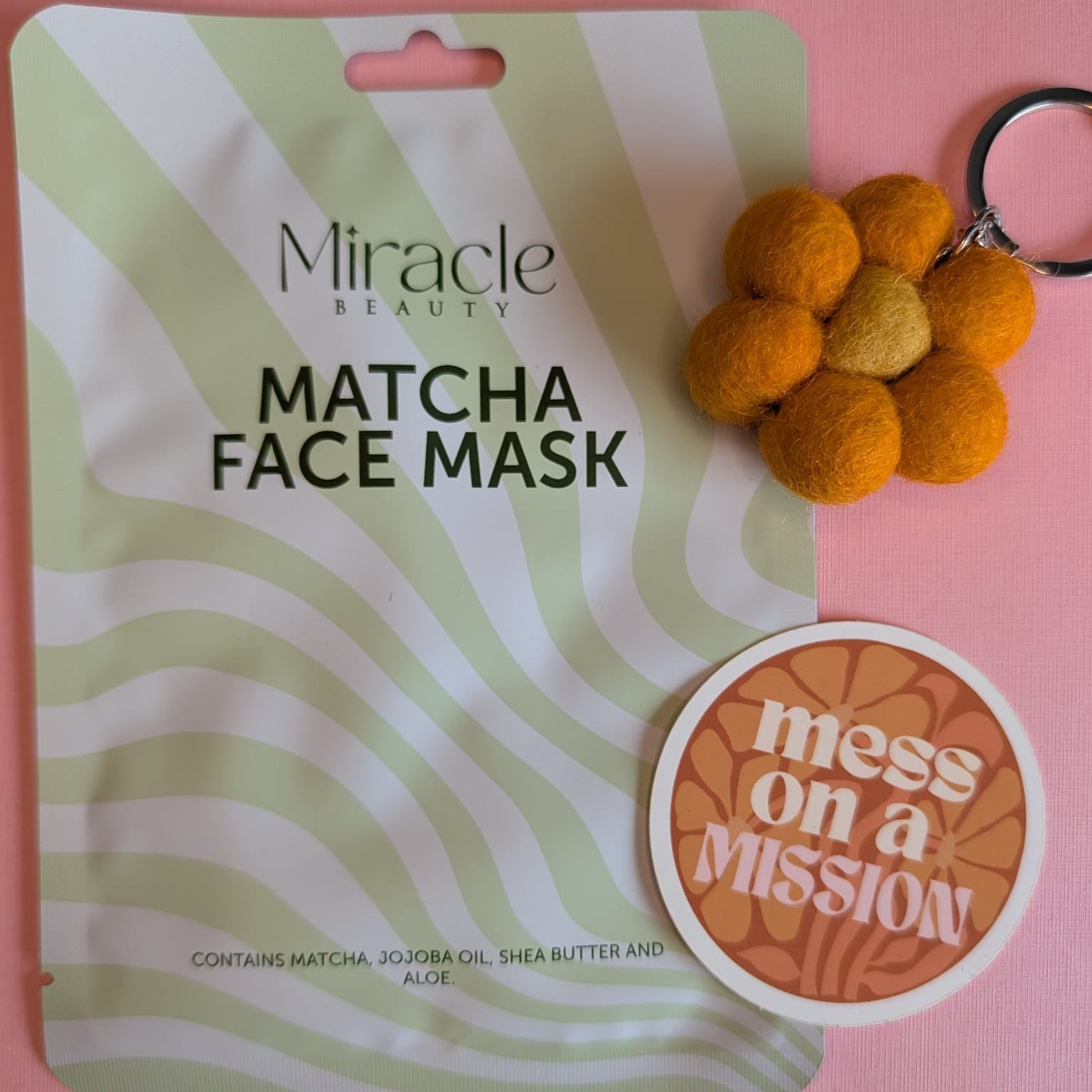 Teacher Treat & Daisy Keyring Set