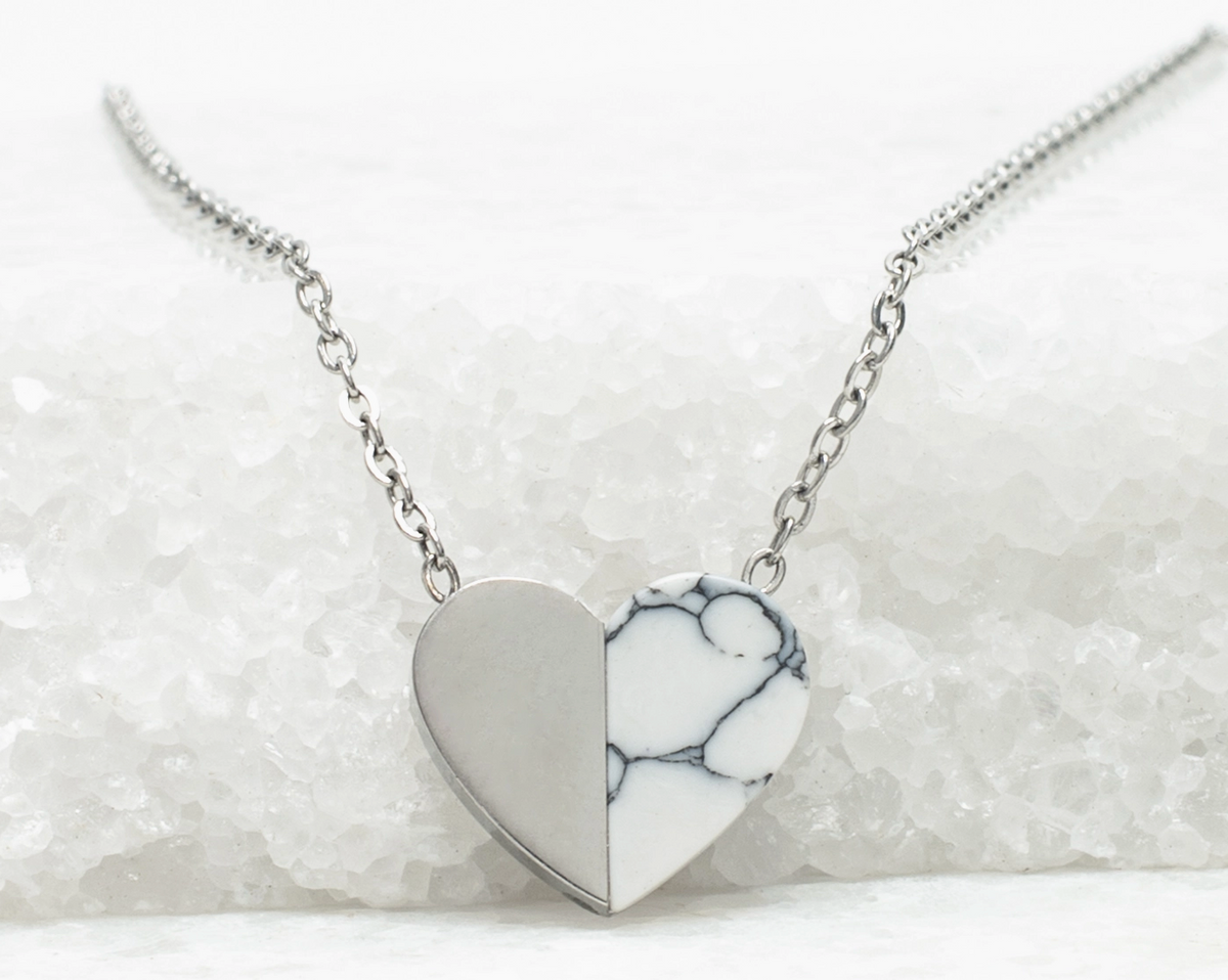 Alexis Silver Heart Necklace