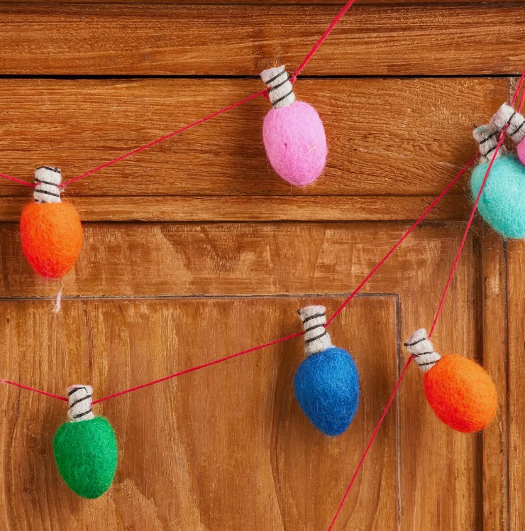 Felt String of Lights Garland
