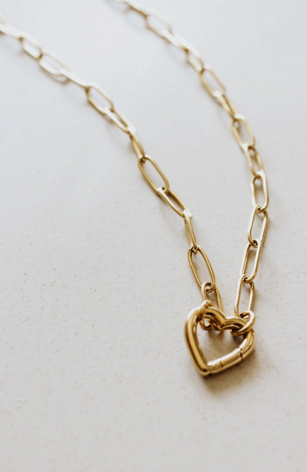 Open heart necklace
