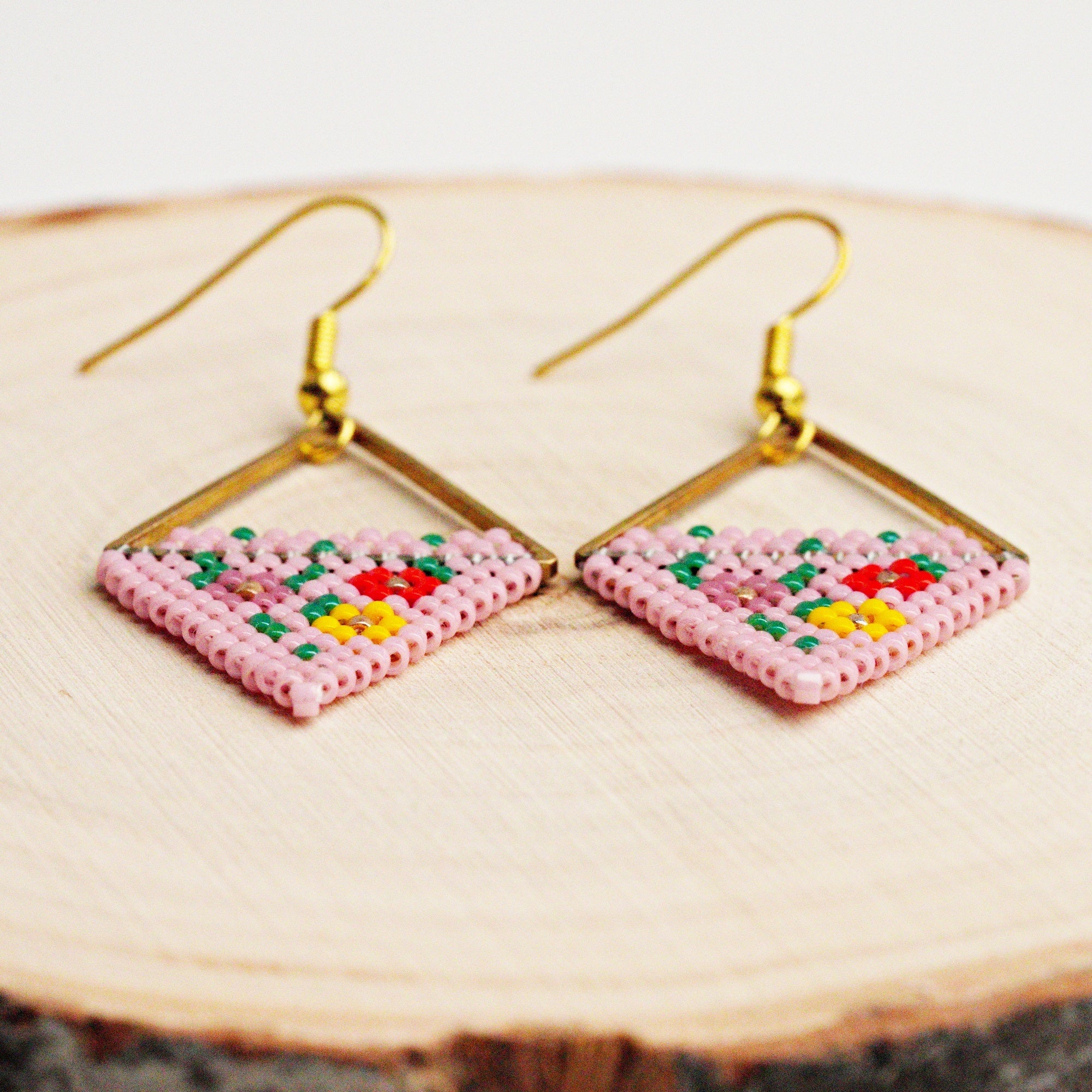 Floral Resin Earrings