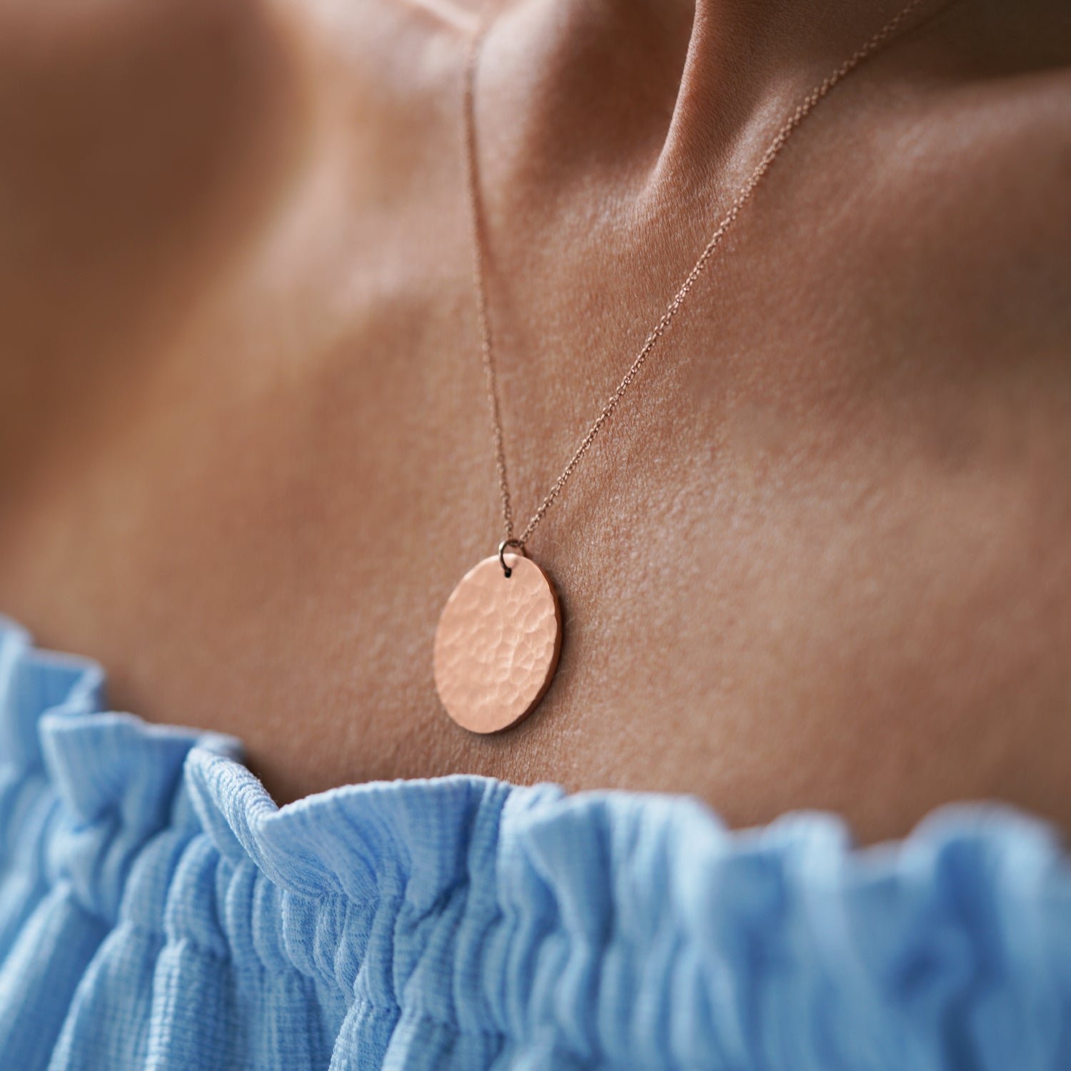 Harvest Moon Necklace Copper