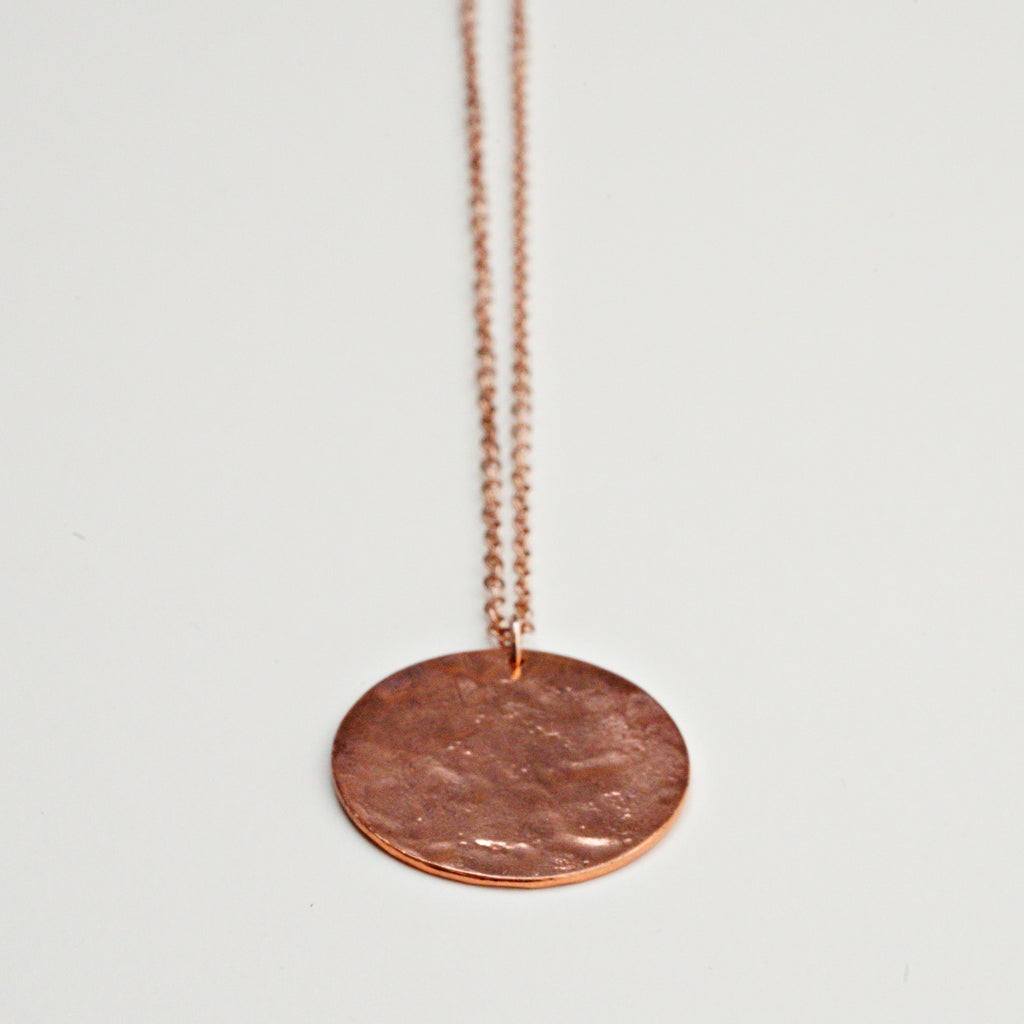 Copper Harvest Moon Necklace