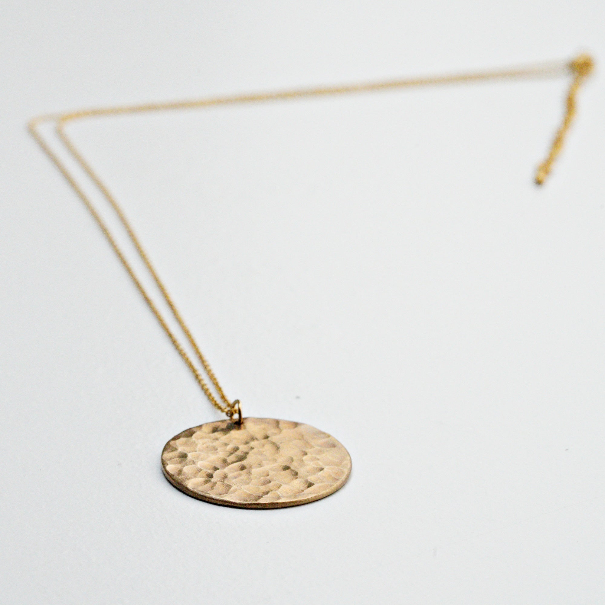 Harvest Moon Necklace Brass