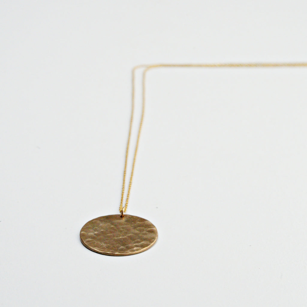 Brass Harvest Moon Necklace