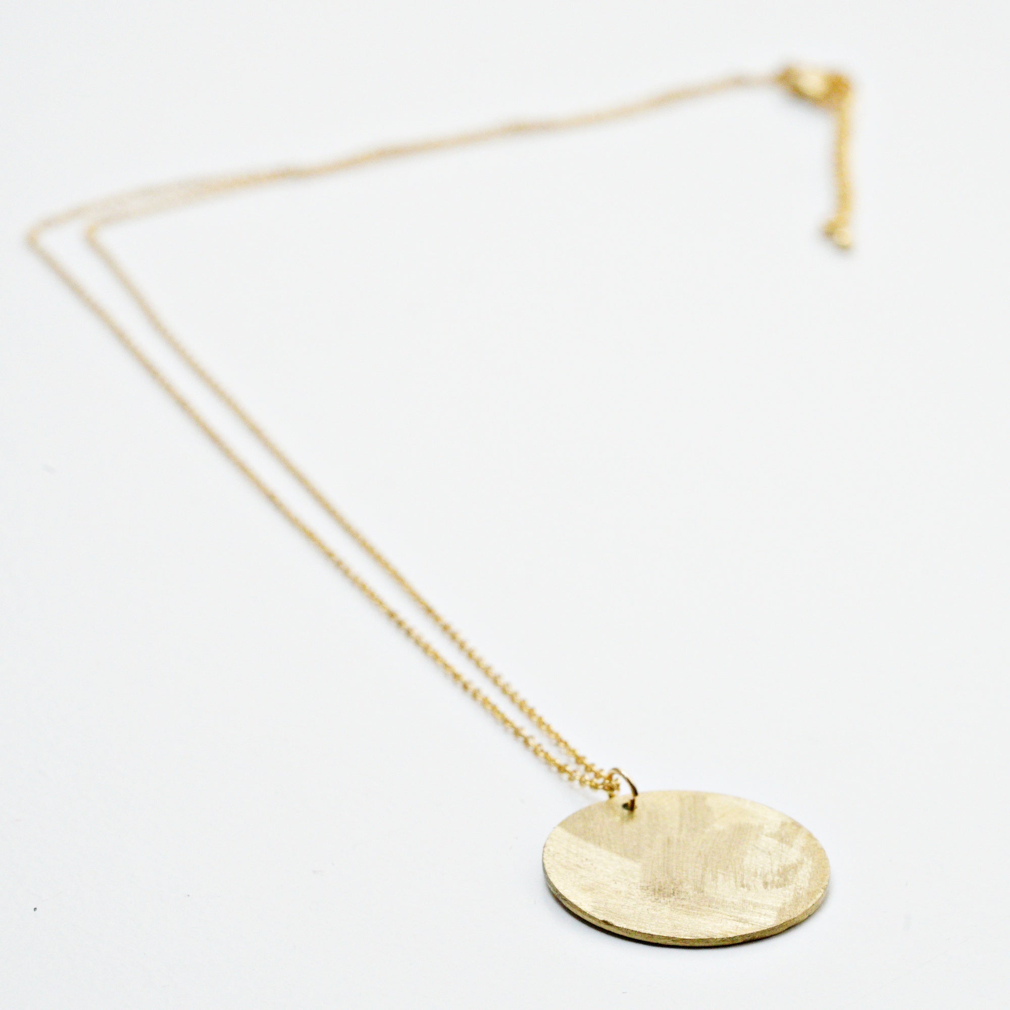 Harvest Moon Necklace Brass