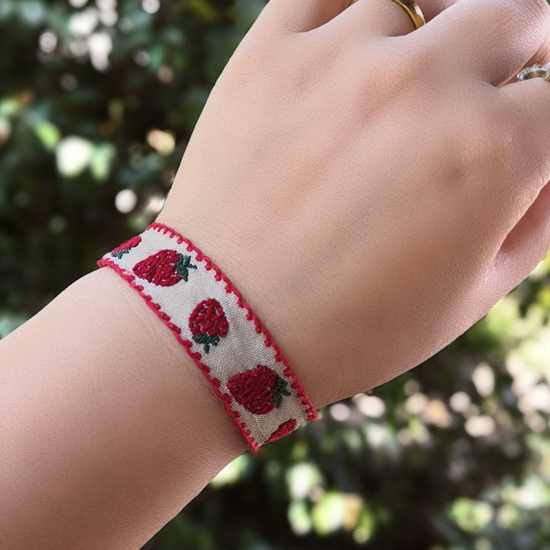 Strawberry Friendship Bracelet