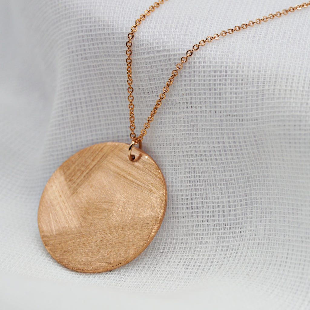 Harvest Moon Necklace Copper